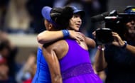 Naomi Osaka and Amanda Anisimova at the 2025 US Open - Source: Getty