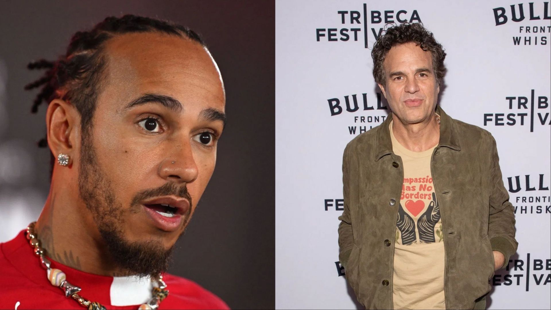 Image Credits: Getty, L: Lewis Hamilton, R:Mark Ruffalo