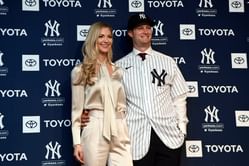 Gerrit Cole and wife Amy dazzle on the red carpet in classy black tux and glamorous maxi dress at Legaccy Gala