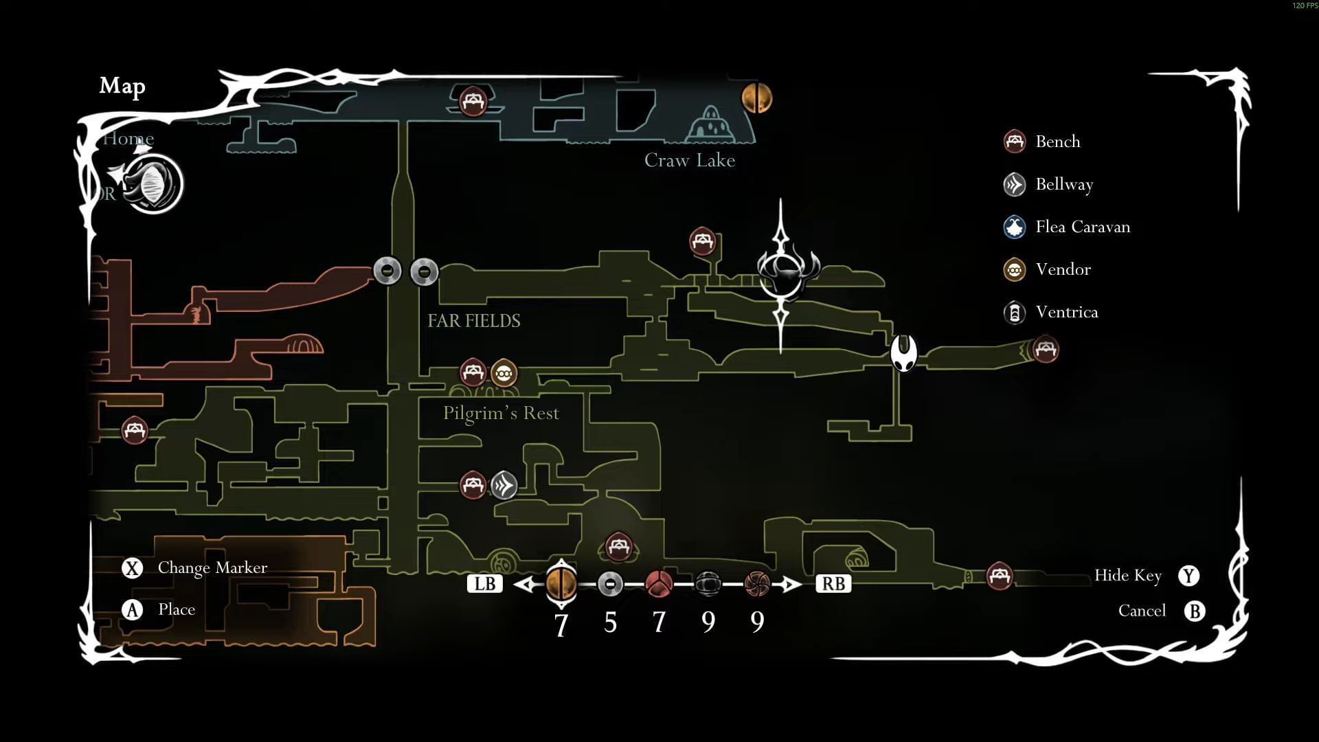 Skarrsinger Karmelita&#039;s location in Hollow Knight Silksong (Image via Team Cherry || YouTube/LoganZ)