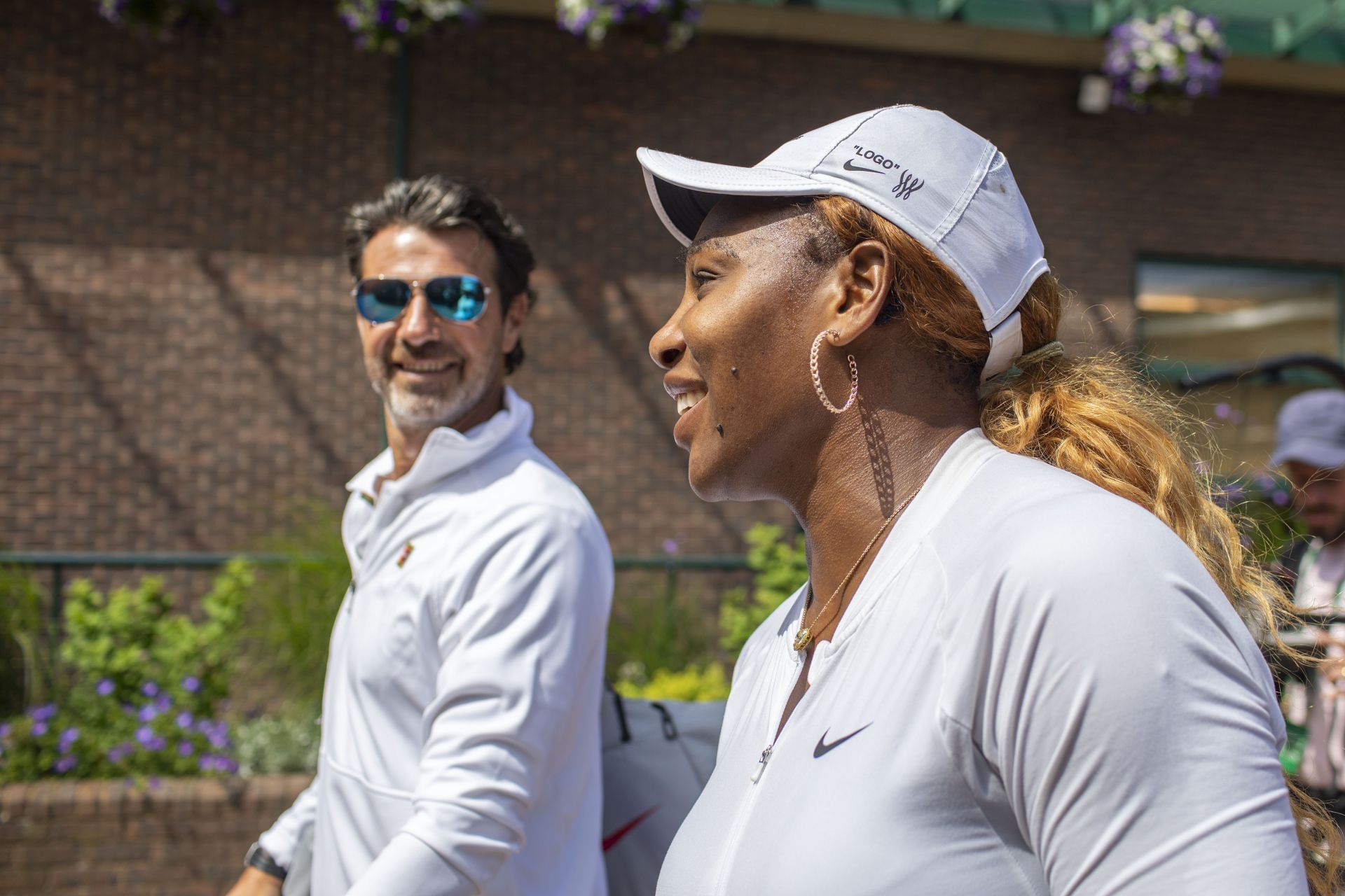 Serena Williams and Mouratoglou at the Championships - Wimbledon 2019 - (Source: Getty)