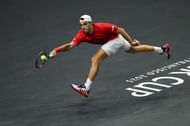 Francisco Cerundolo chases down a shot at Laver Cup 2025|Image Source: Getty