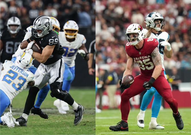 Week 3 Fantasy Football TE Rankings and Picks feat. Brock Bowers, Trey McBride, and more