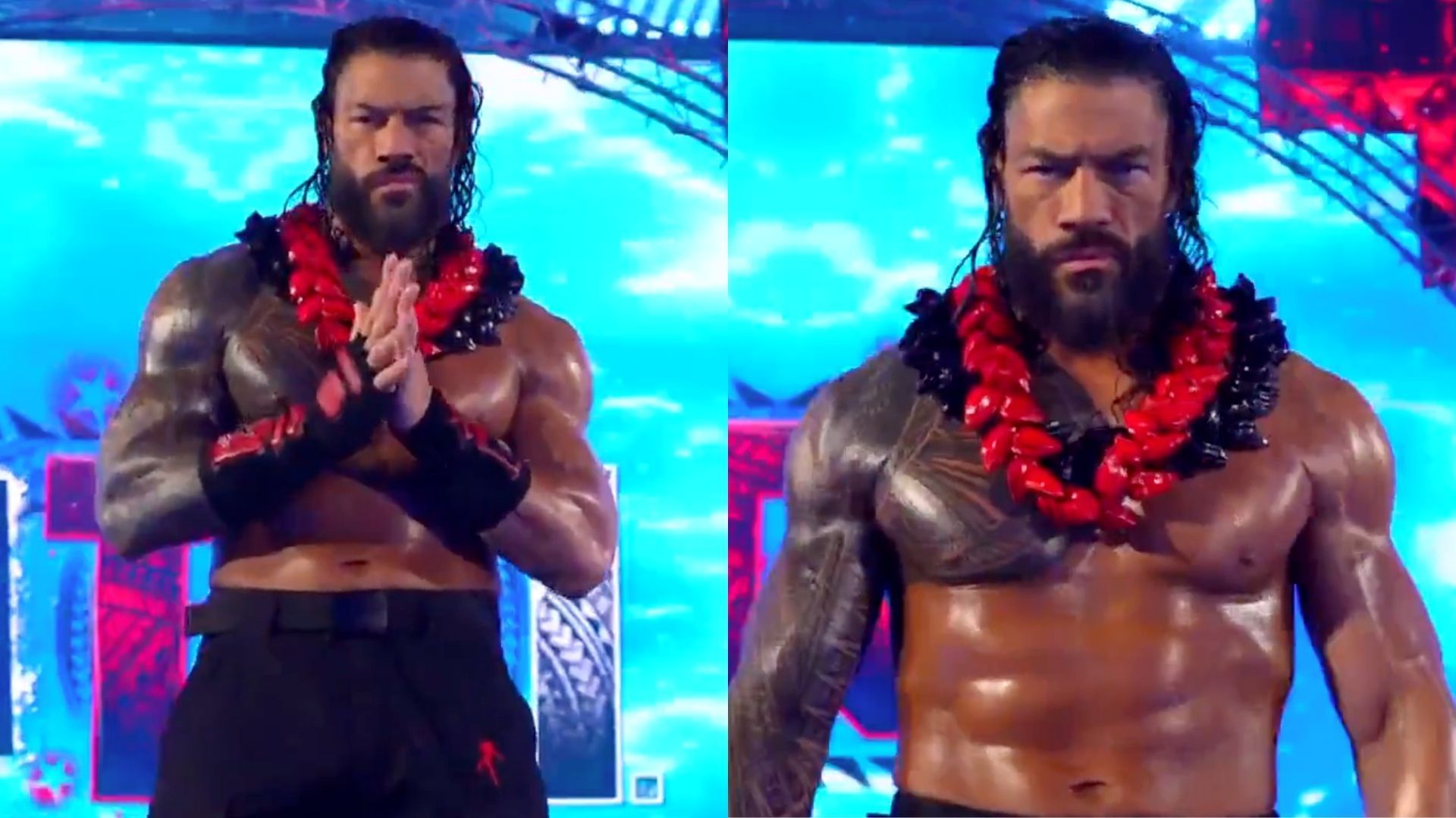 Reigns was in action at Clash in Paris. [Image credit: WWE.com]