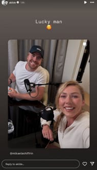 Screenshot of Mikaela Shiffrin’s fiance’s Instagram story. Credits - IG/ akilde