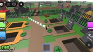 Un acero en el juego del cementerio (imagen a través de Roblox)