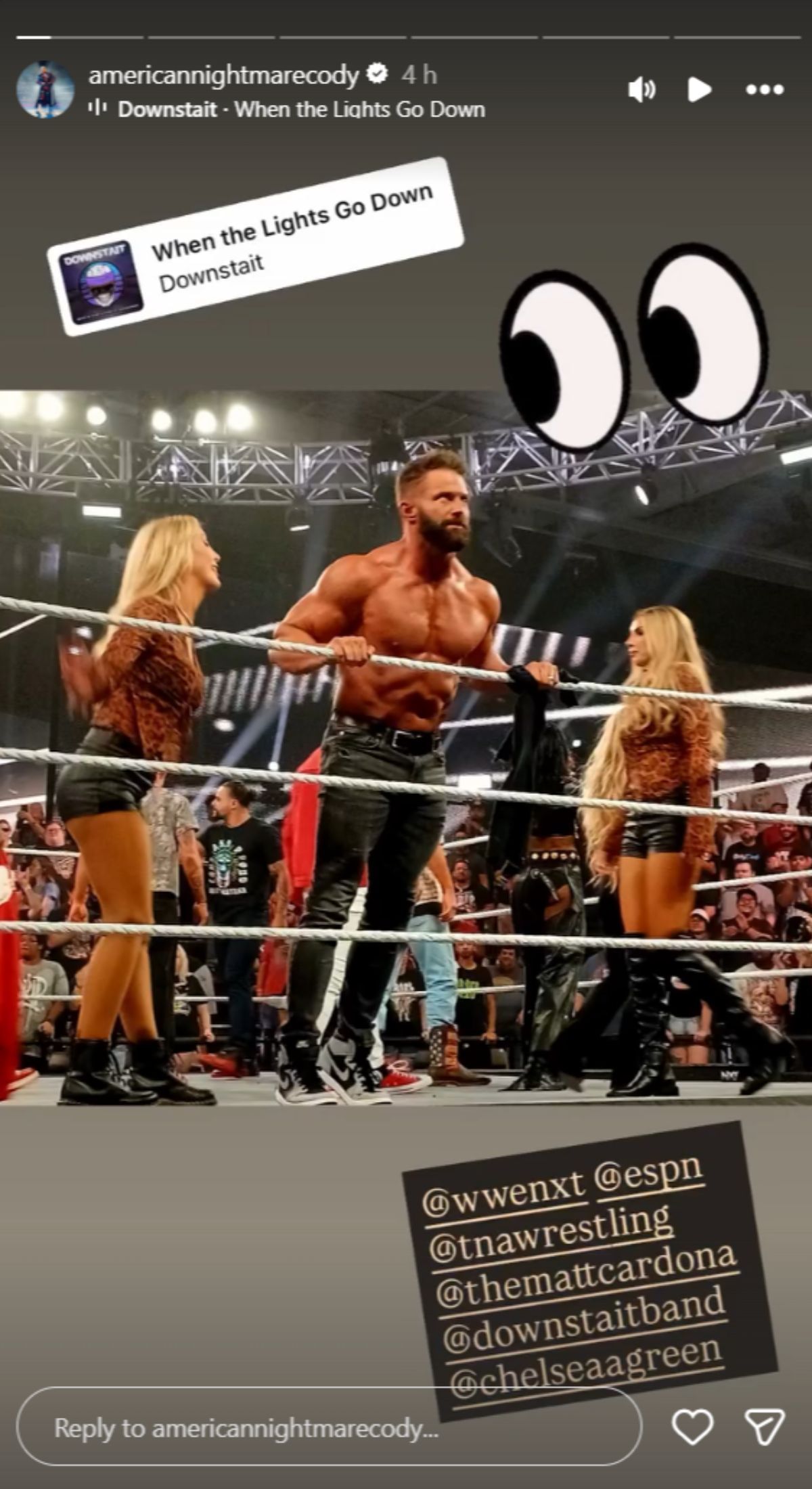 Cody Rhodes reacts to Matt Cardona showing up on NXT (Picture credits: Star&#039;s Instagram)