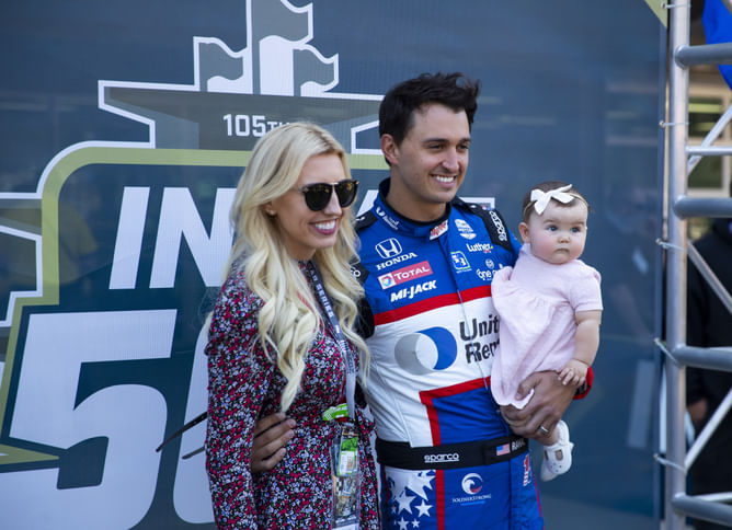 Graham Rahal drops 1-word verdict on wife Courtney Force‘s $295 denim jacket