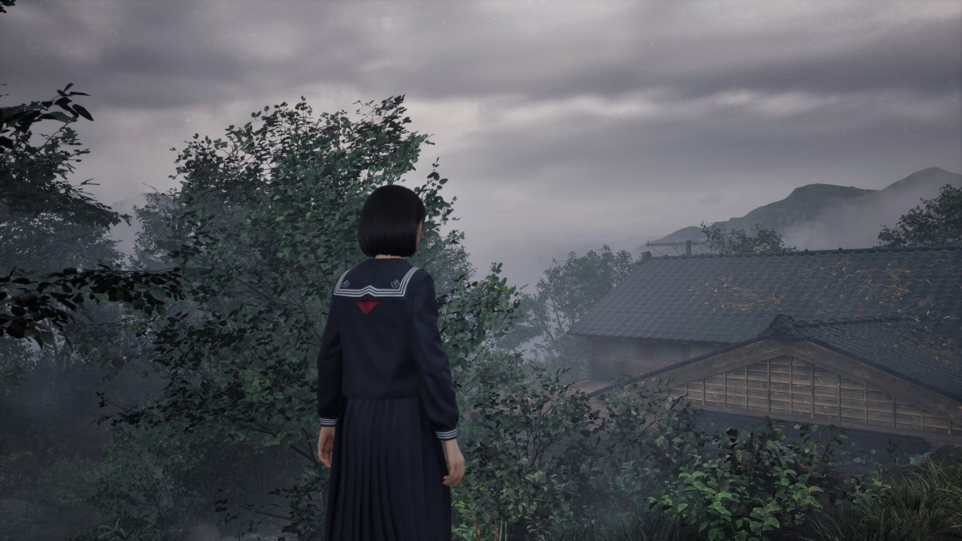 Reach the town down the mountain in Silent Hill F (Image via KONAMI)