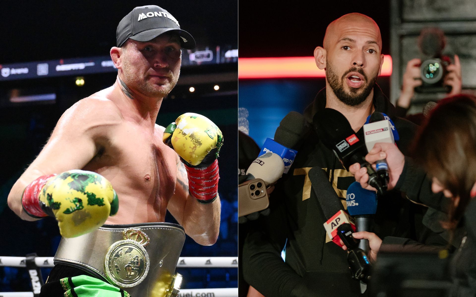 Darren Till (left) eyes fight against Andrew Tate (right). [Images courtesy: Getty Images]