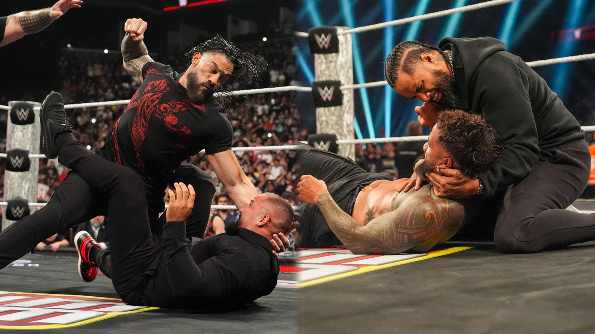 Roman Reigns, Bron Breakker, The Usos