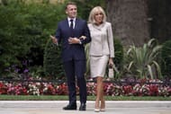 French President Emmanuel and his wife, Brigitte Macron (Image via Getty)