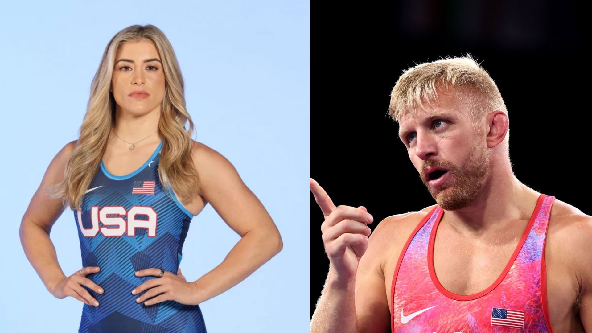 Kyle Dake reacts as Helen Maroulis continues legacy with fourth gold medal at the World Wrestling Championships