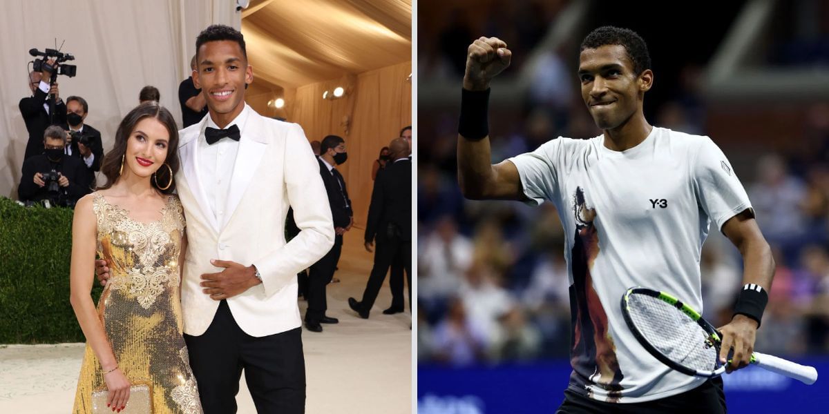 Felix Auger-Aliassime and Nina Ghaibi on tour - Image Source: Getty 
