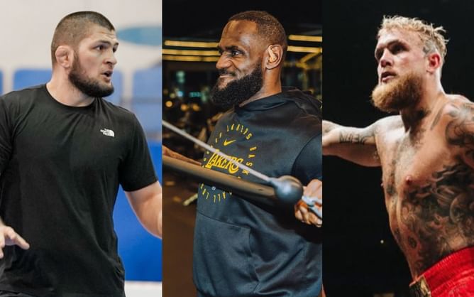 "He's gonna strangle him or rip his arm off" - Dana White makes eye-opening prediction for LeBron James and Jake Paul fighting Khabib Nurmagomedov