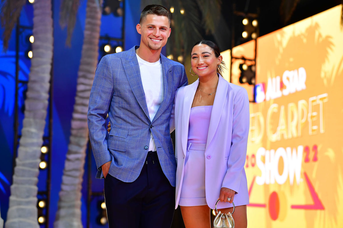 Corey Seager's wife Madisyn turns up glamor in a white two-piece during a chic maternity photoshoot with the Rangers star