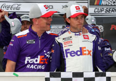 “Very fitting”: Denny Hamlin’s former crew chief reacts to JGR star’s milestone win at Gateway