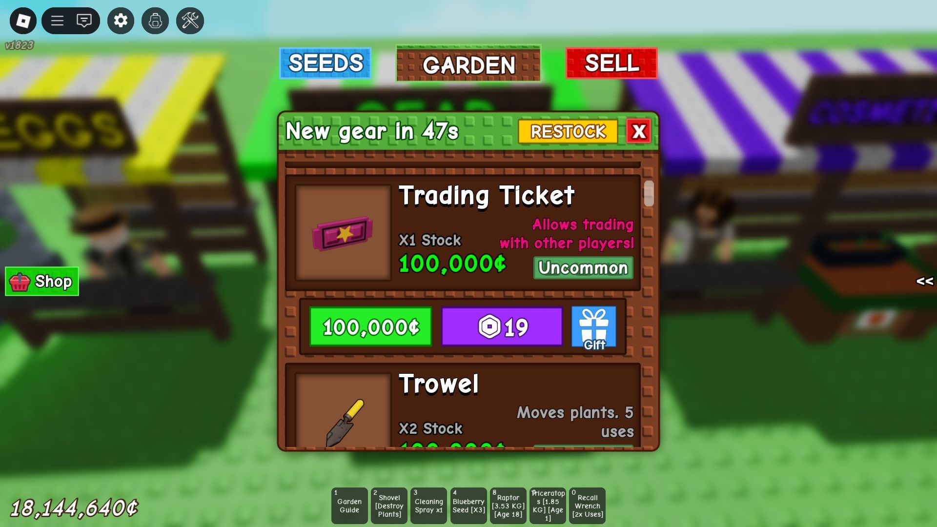 The Trading Ticket (Image via Roblox)