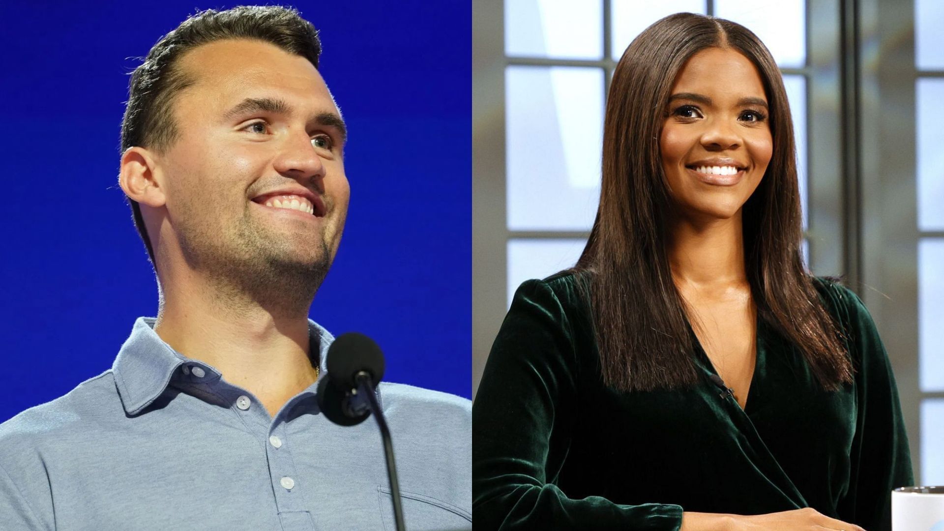 From L to R: Charlie Kirk and Candace Owens (Image via Getty Images)