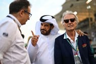Nikolas Tombazis with Mohammed ben Sulayem and Luca di Montezemolo - Bahrain GP - Source: Getty