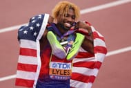 Noah Lyles at the World Athletics Championships 2025 in Tokyo, Japan. (Photo by Getty Images)