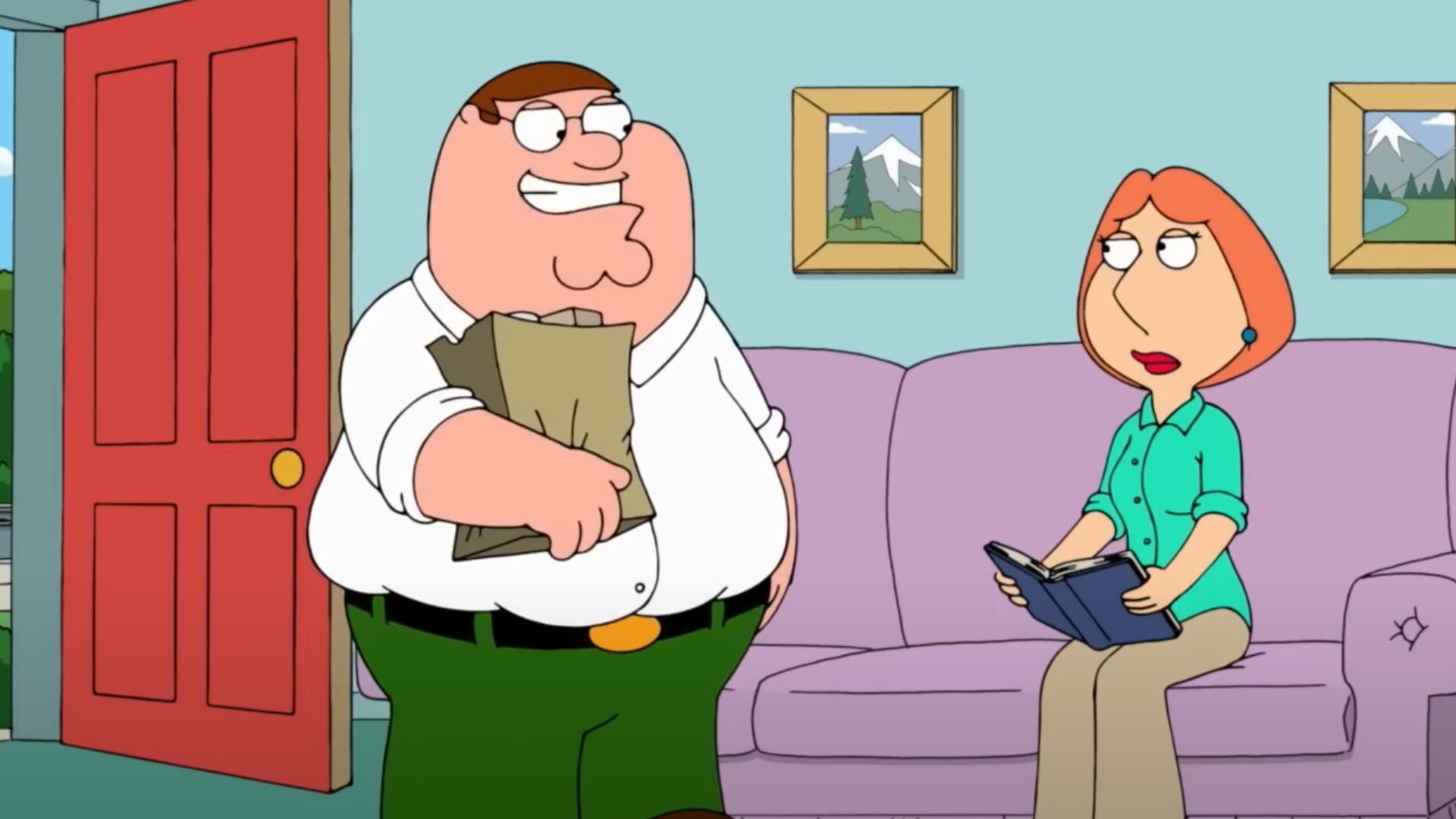 Peter and Lois go against vaccines (Image via YouTube/Hulu)