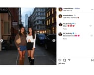 Joe Bosh Baghdat, Amanda Casdicia y Mitch Trubski's Wife Hill, el encanto de Nueva York empapada en la decoración de minifaldas (PIC) (IG/@Amandacas)