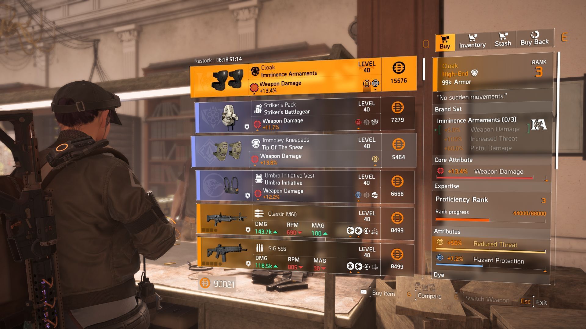 The Division 2 vendor found at Clan Quarters (Image via SK Gaming || Ubisoft)