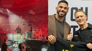 Evander Kane links up with Bryan Adams in Vancouver during his Roll With The Punches Tour