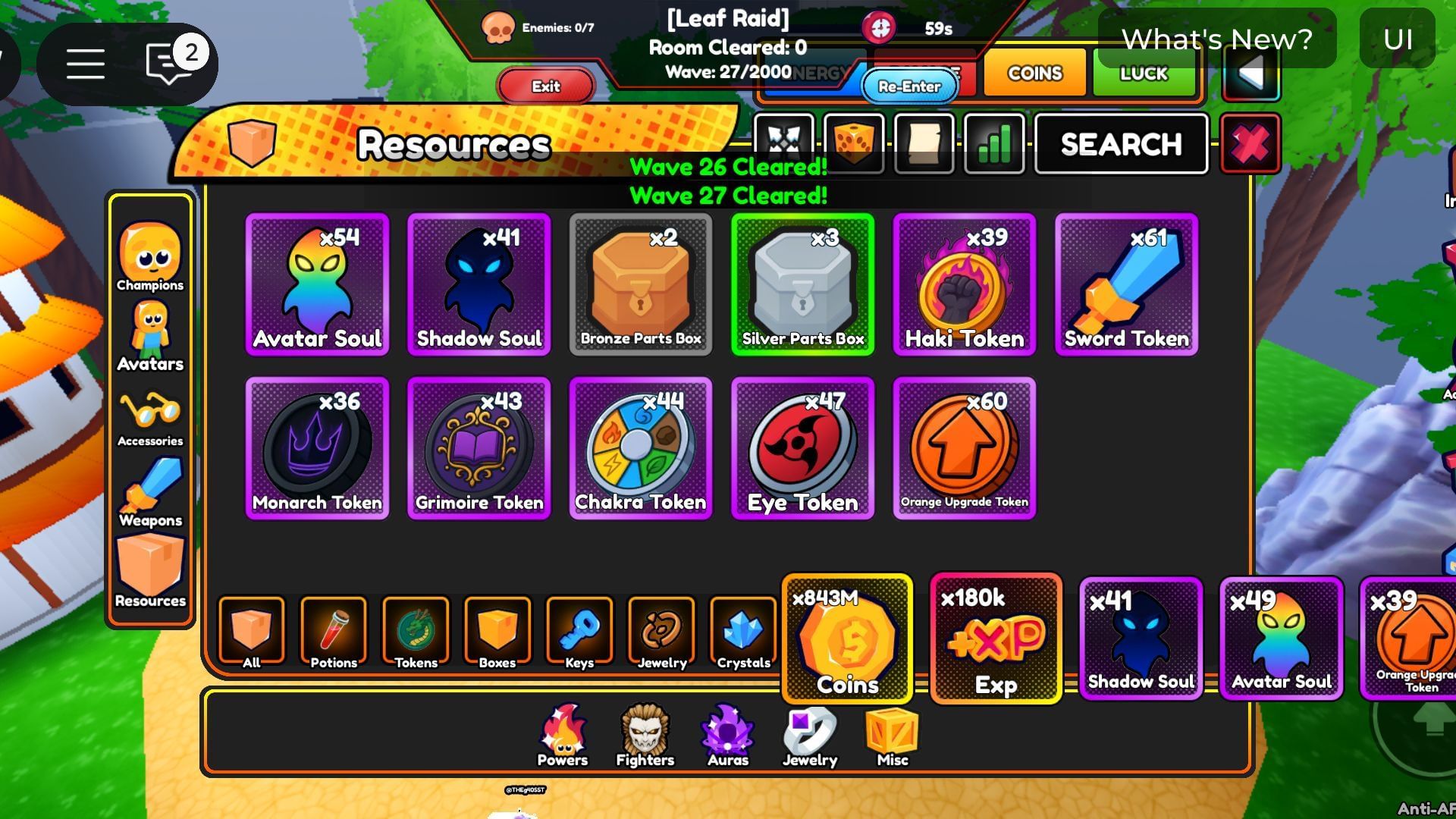 Shadow Souls in Inventory (Image via Roblox)