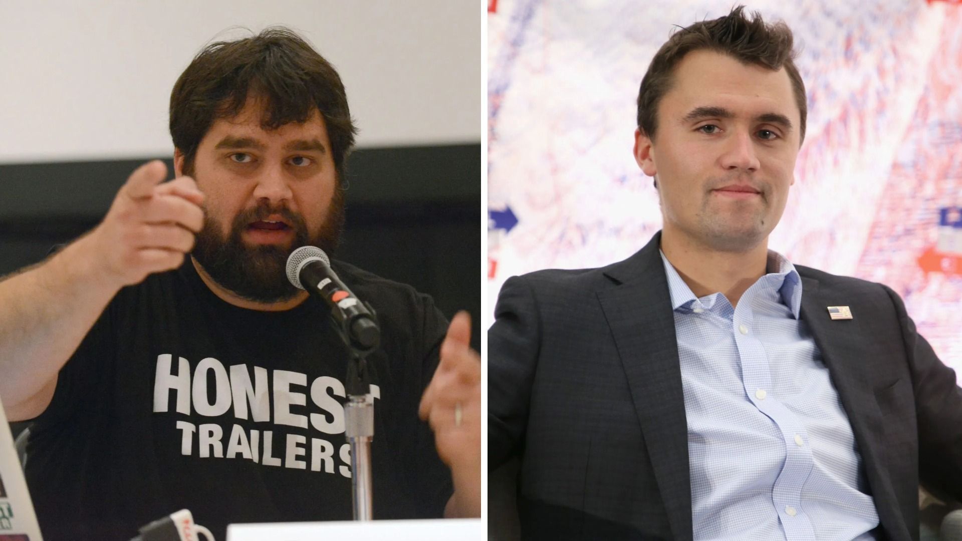 Andy Signore and Charlie Kirk (Image via Getty)