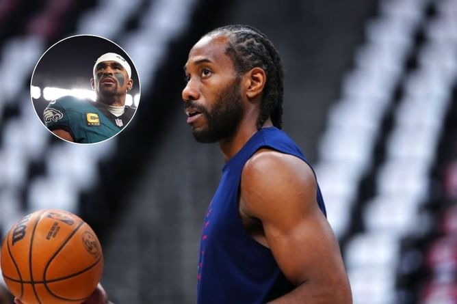 Gilbert Arenas draws rare Kawhi Leonard comparison to defend Jalen Hurts as an elite QB