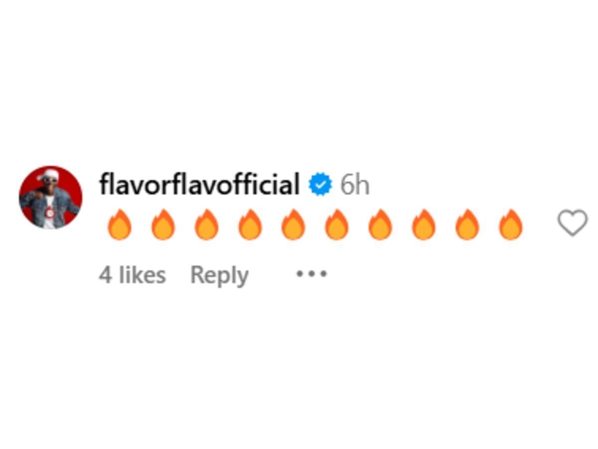 Flav&#039;s comment on Instagram