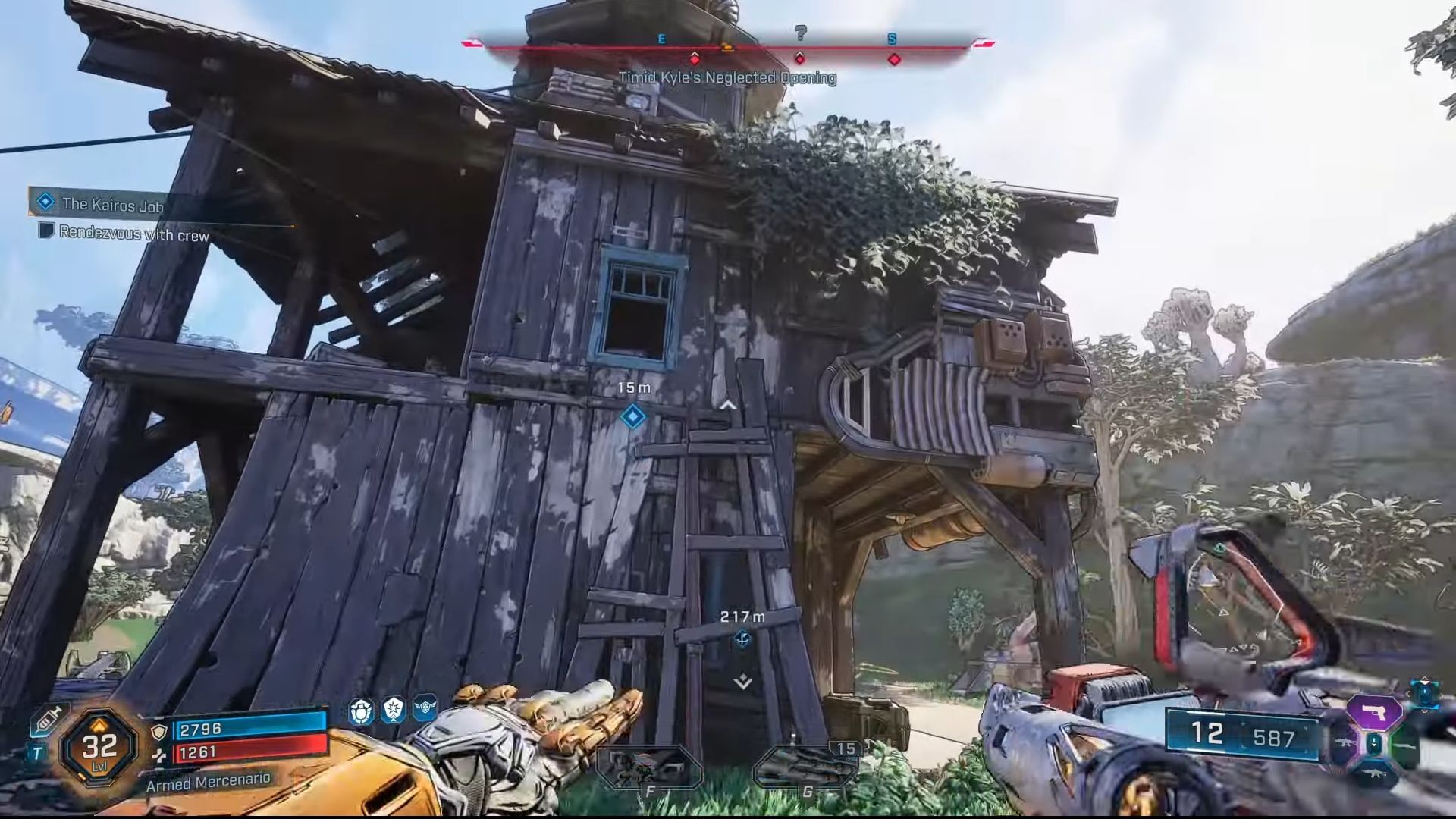 Rendezvous point for The Kairos Job in Borderlands 4 (Image via Youtube/@WoWQuest)