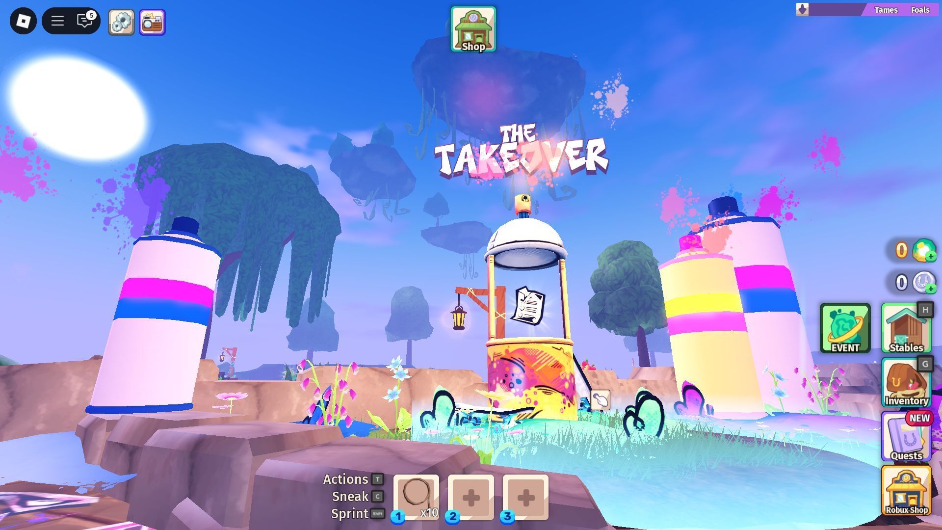 The Takeover event area (Image via Roblox)