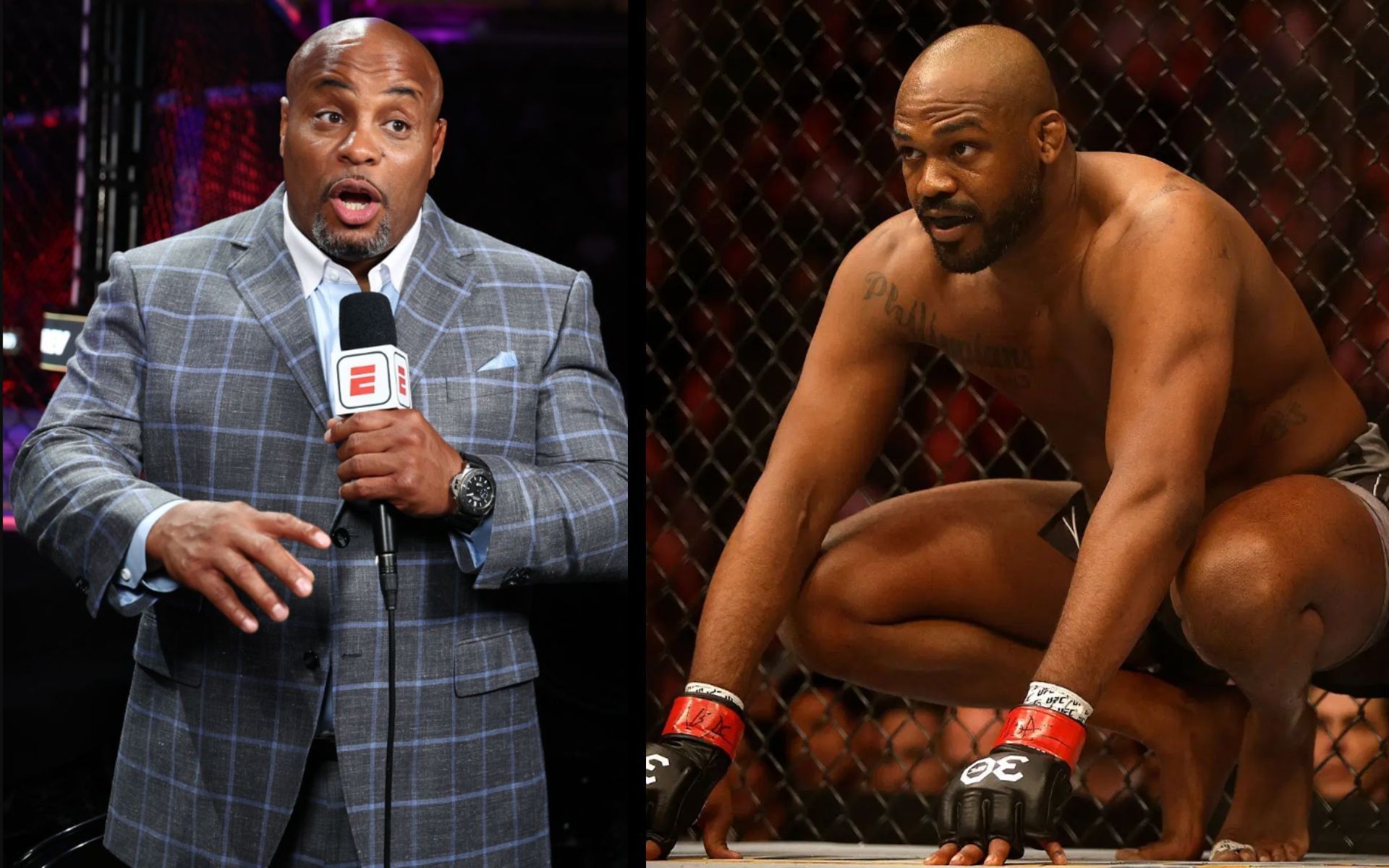 Daniel Cormier (left) claims Jon Jones (right) should fight on UFC White House card. [Images courtesy: Getty]
