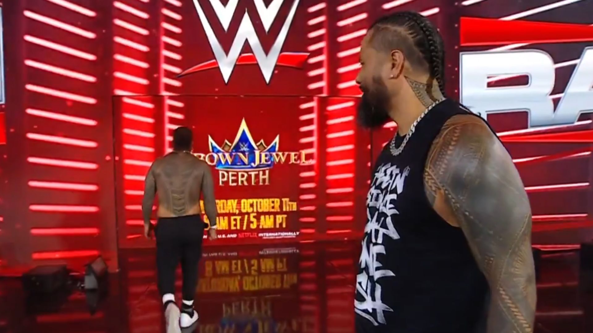 The Usos on RAW [Image Credits: WWE
