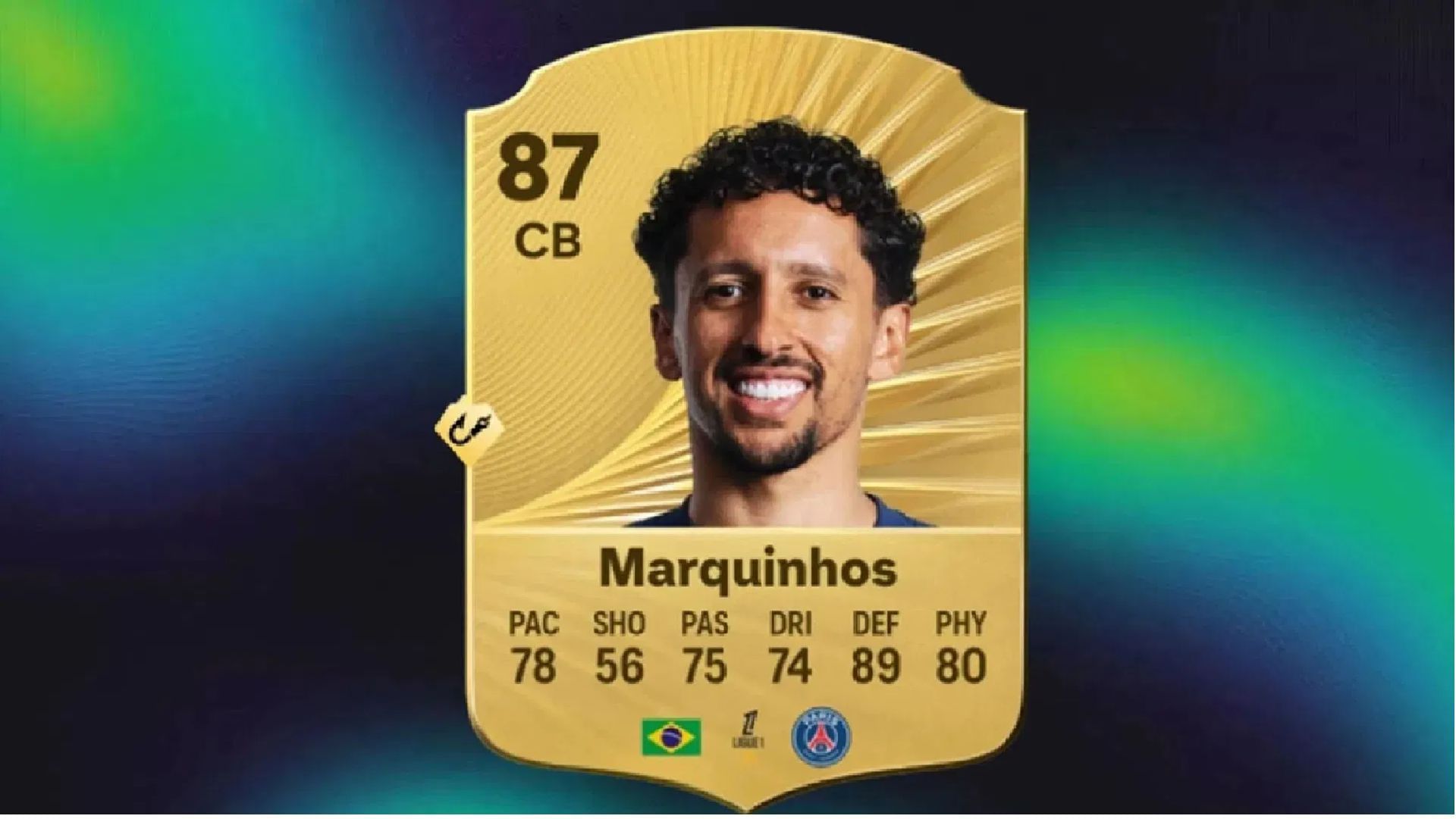 Marquinhos has an Intercept+ Playstyle in the game (Image via EA Sports)