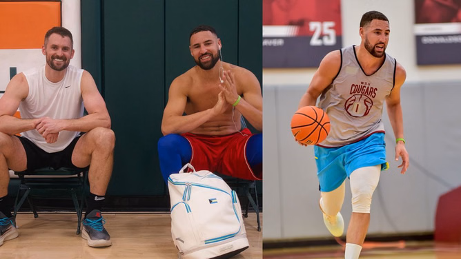 "Still at it 20 years later is crazy": Klay Thompson shares heartfelt message on post-workout picture with $8,000,000 Utah Jazz star