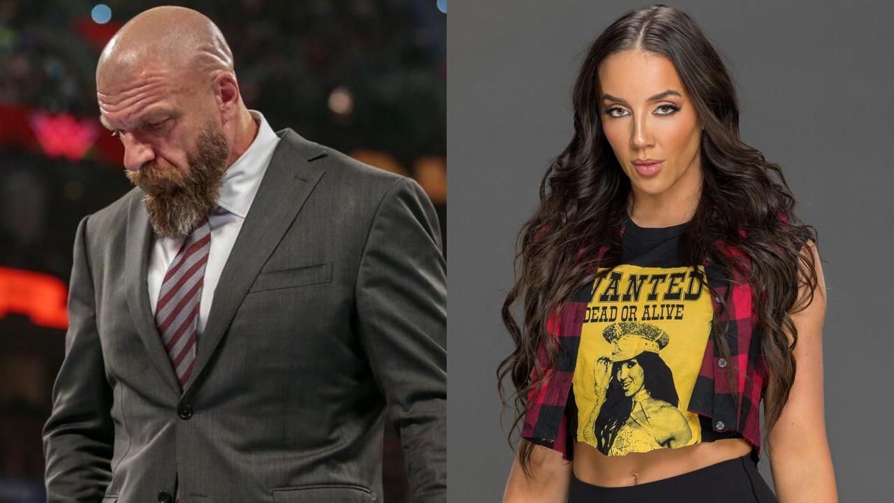 Triple H and Chelsea Green! (Images from WWE.com)