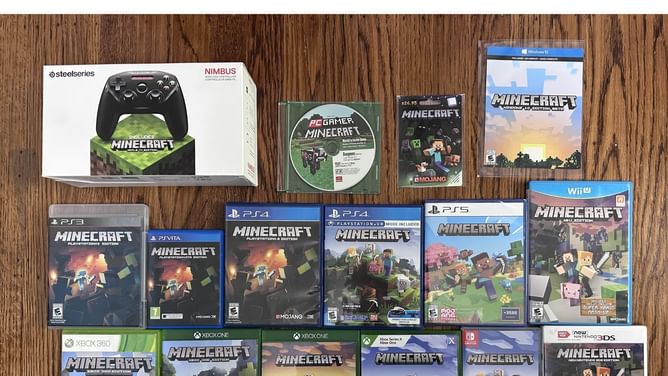 Minecraft fan showcases collection of every Minecraft Edition released so far