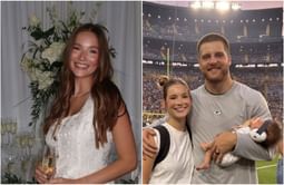 Tucker Kraft's wife Baylee rocks soccer mom outfit with daughter Charlotte for Packers vs. Commanders TNF game