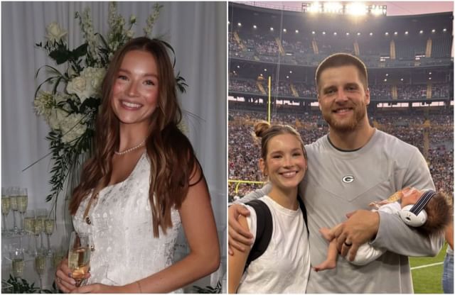 Tucker Kraft's wife Baylee rocks soccer mom outfit with daughter Charlotte  for Packers vs. Commanders TNF game