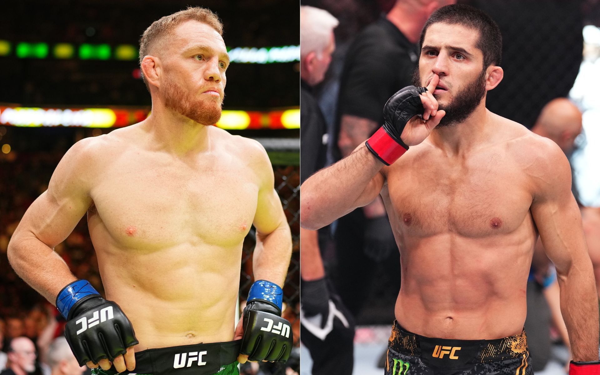 Jack Della Maddalena (left) and Islam Makhachev (right) will fight for the welterweight championship at UFC 322. [Images courtesy: Getty Images]