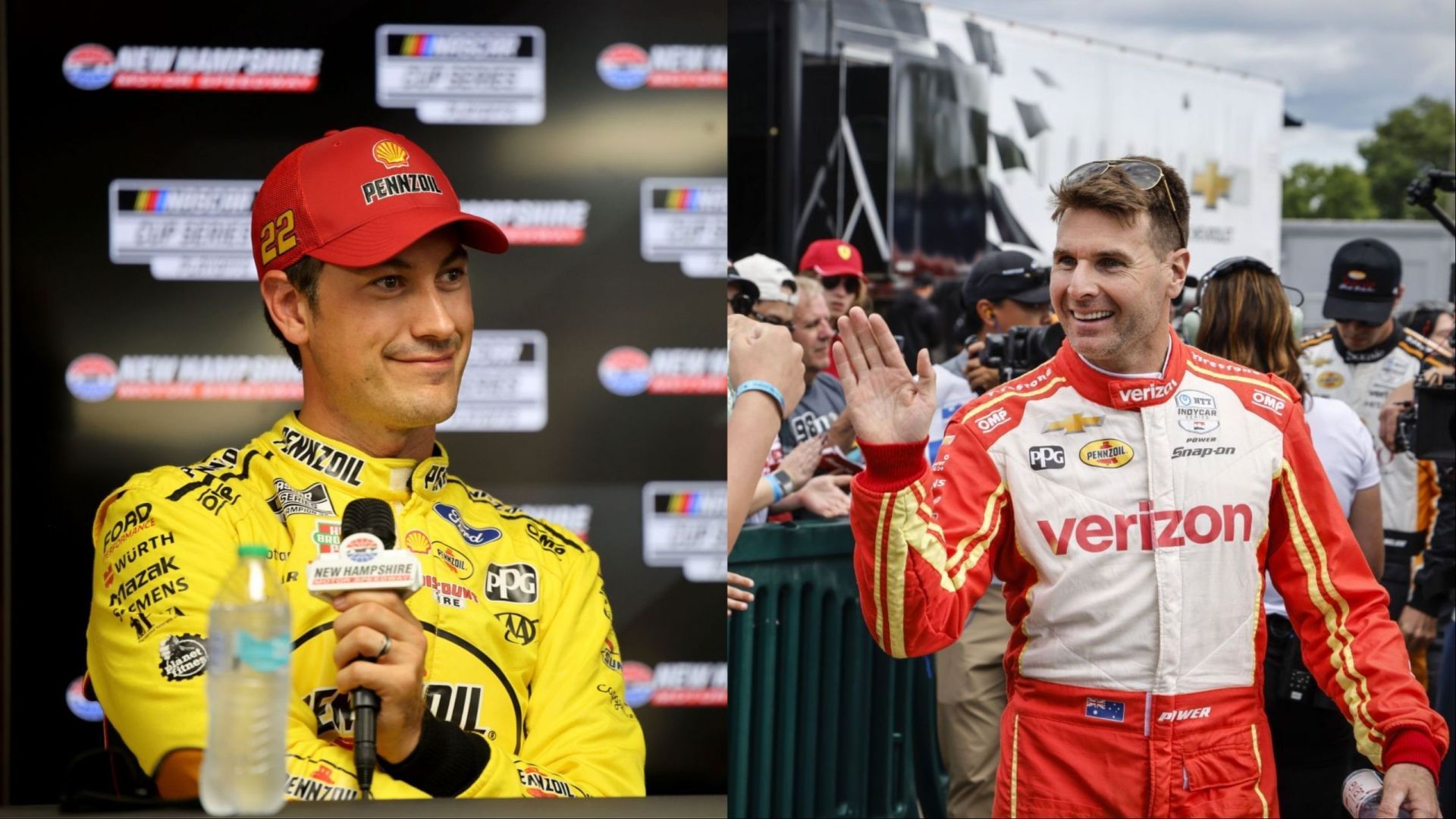 Image Credits: Getty, L: Joey Logano; R: Will Power