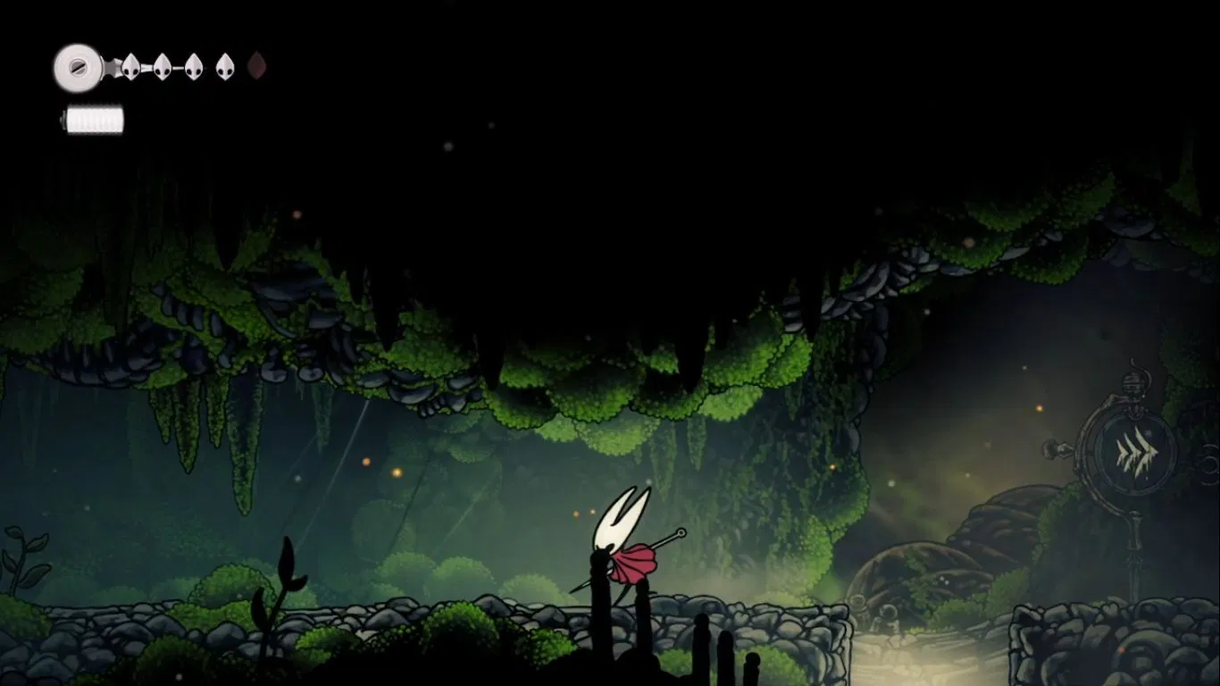 Towards the left is Mosshome (Image via Team Cherry)