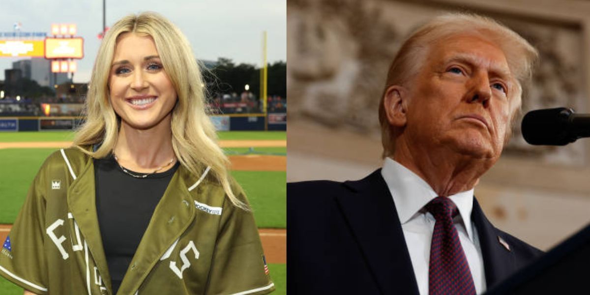 Riley Gaines revealed she was pregnant during Donald Trump