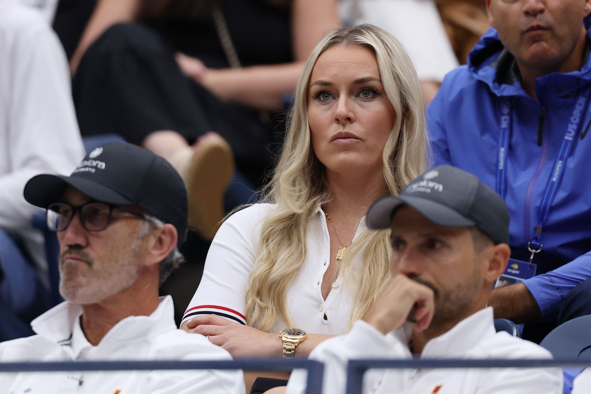  Lindsey Vonn during the 2025 US Open at USTA Billie Jean King National Tennis Center in New York City. (Photo by Getty Images)