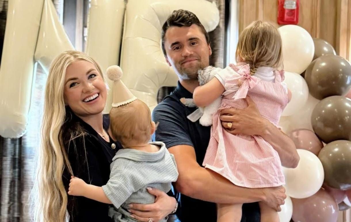 Charlie Kirk and his family. [Image credits: Charlie Kirk