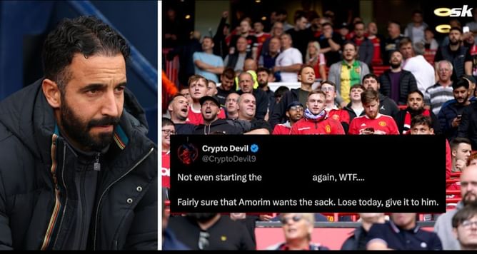 “Amorim wants the sack”, “Madness” - Manchester United fans baffled after 23-year-old star misses out on starting line-up vs Chelsea